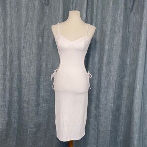 Elegant White Summer Midi Dress